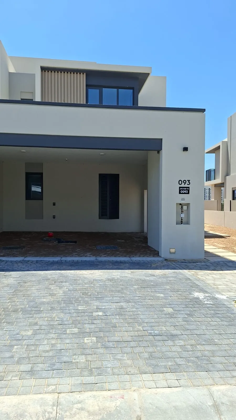 Townhouse in Jebel Ali Village Dubai where a hidden drainage blockage was found during snagging inspection