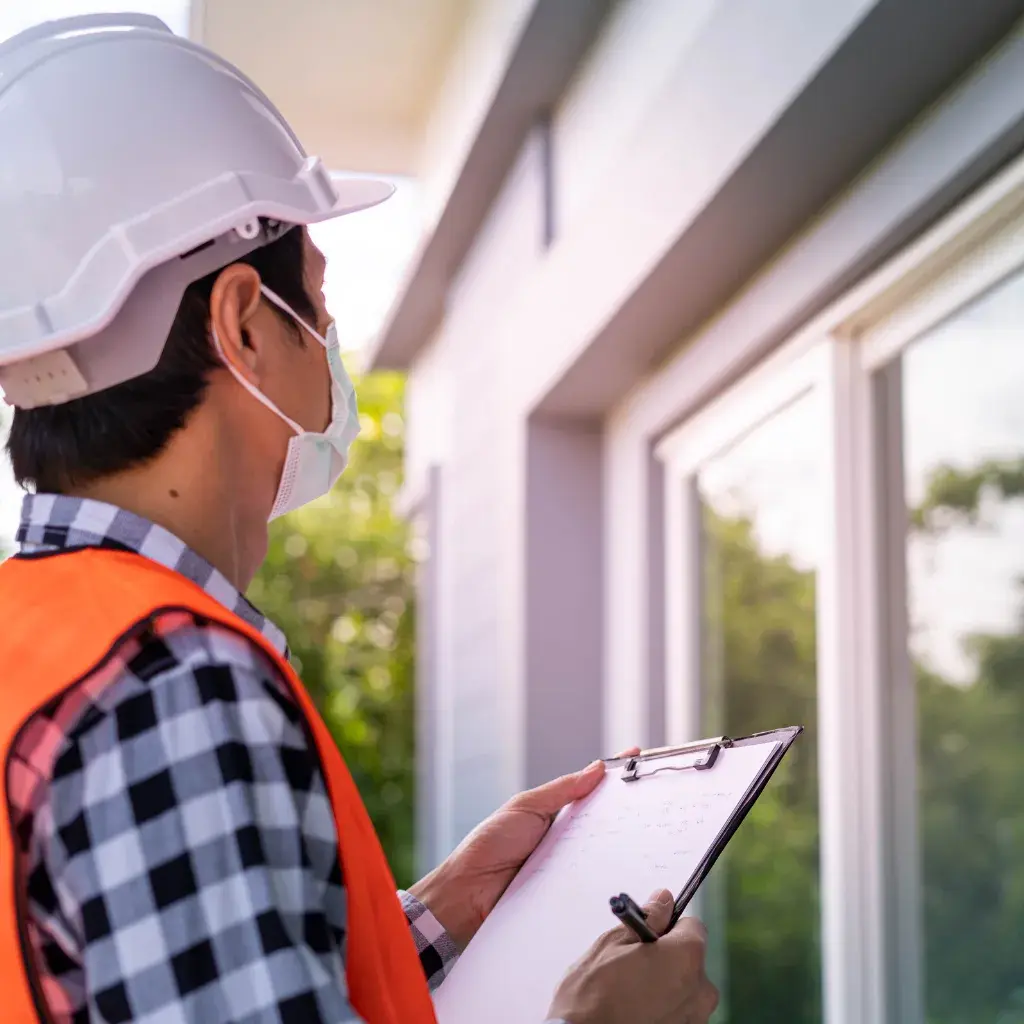 Engineer carrying out a resale home inspection in Dubai